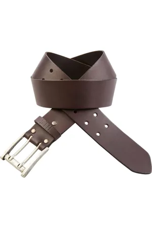 H.I.S Leren riem met dubbele gesp tot maat 145 - nieuwe collectie