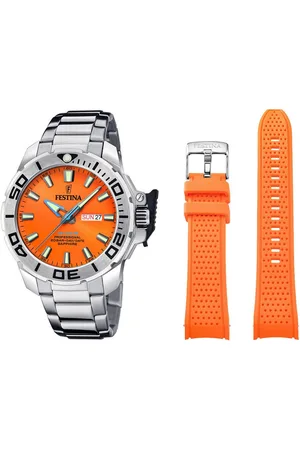 Festina Duikhorloge The Originals/Diver Horloge, quartzhorloge, herenhorloge, cadeau-idee, stalen armband (set, 2-delig, Met wisselband)
