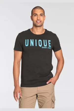 Bruno Banani T-shirt smal gesneden, met logoprints, ronde hals