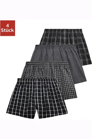 AUTHENTIC LE JOGGER Geweven boxershort vier verschillende dessins (set, 4 stuks)