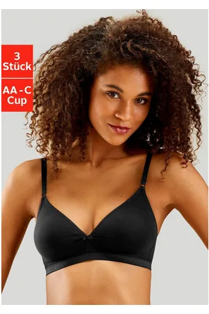 Petite Fleur Bralette-bh zonder beugels in een driehoeksvorm gemaakt van prachtig katoen (Set van 3)