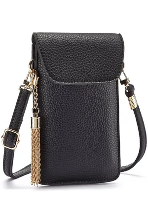 Lascana Schoudertas Gsm-tasje met kijkvenster, minibag, crossbody bag, vegan