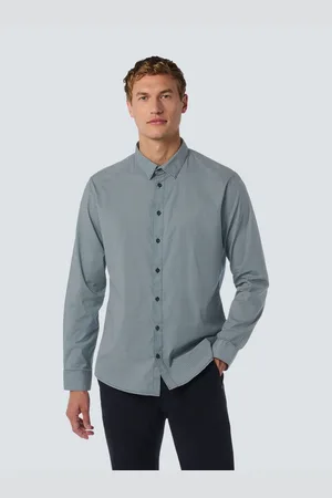 No Excess Overhemd met lange mouwen met knoopsluiting en allover print
