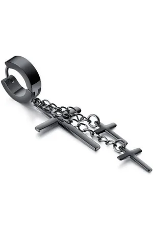 Firetti Single-oorring Sieraad cadeau kruis met zirkoon (synthetisch)