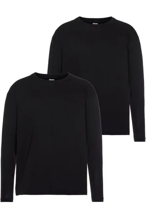 Fruit Of The Loom Shirt met lange mouwen van puur katoen (set, 2-delig)
