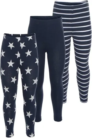 Kidsworld Legging 3-pack leggings met sterren en strepen (set, 3-delig, 3)