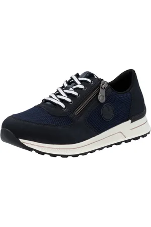 Rieker Sneakers vrijetijdsschoen, lage schoen, veterschoen in materiaal-mix