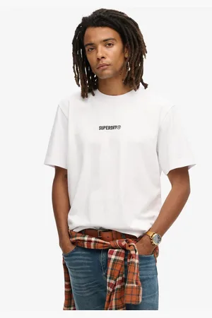 Superdry Shirt met ronde hals MICRO LOGO GRAPHIC LOOSE TEE