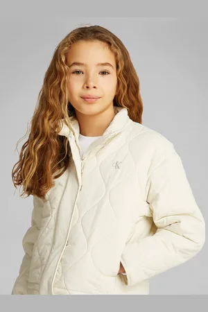 Calvin Klein Gewatteerde jas QUILTED JACKET voor kinderen tot 16 jaar met logo-opdruk