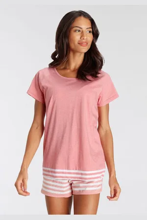VIVANCE DREAMS Shortama met strepen-details (2-delig)