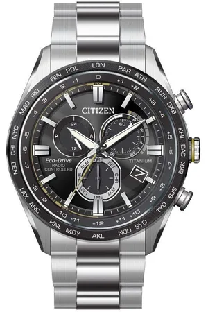 Citizen Radiografische chronograaf CB5945-85L Polshorloge, herenhorloge, solar, titanium, datum, stopwatchfunctie