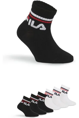 Fila Korte sokken met gebreid logo in de ribband, kindersokken (6 paar, Set van 6)