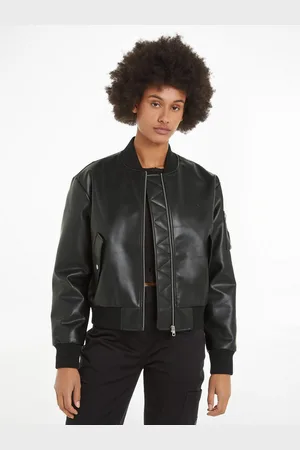 Calvin Klein Jack in collegestijl FAUX LEATHER BOMBER JACKET