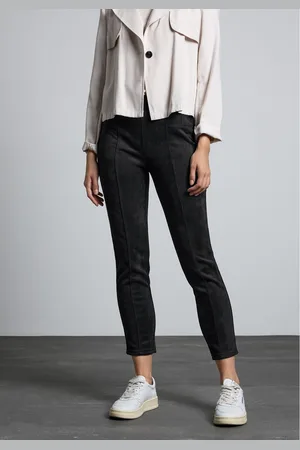 Street one 7/8-jegging in velours-look