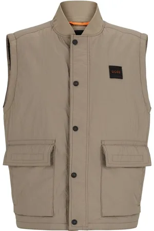HUGO BOSS Korte bodywarmer Ocomo1-W met merklabel