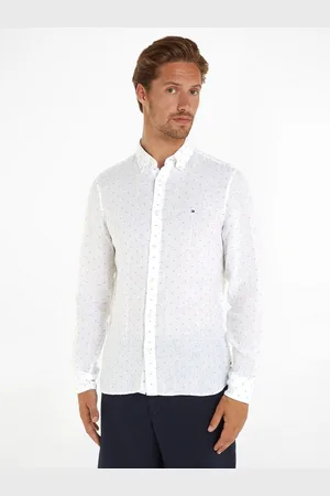 Tommy Hilfiger Overhemd met lange mouwen LINEN FIL COUPE SF SHIRT