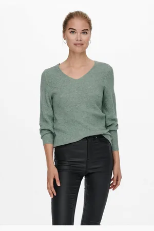 ONLY Trui met V-hals ONLATIA L/S V-NECK CUFF KNT