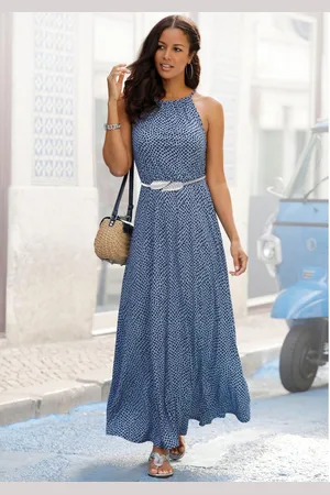Lascana Maxi-jurk met all-over print, luchtige zomerjurk, strandjurk