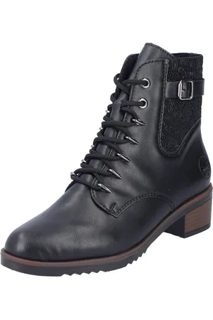 Rieker Veterlaarsjes , veterschoenen, trachtenenkellaars, blokhak, binnenrits