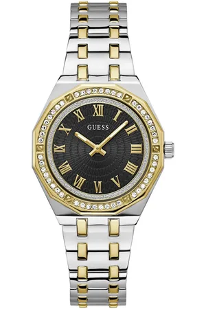 Guess Kwartshorloge Desire Horloge, dameshorloge, kristallen, mineraalglas, stalen band