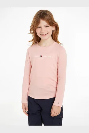 Tommy Hilfiger Shirt met lange mouwen ESSENTIAL TEE L/S met -logo-opschrift