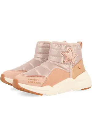 Gioseppo Winterlaarzen POLGAR Plateau laarzen, klittenlaarzen, chunky sneakers met ster in roségoud