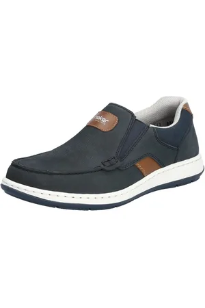 Rieker Instappers Moccasin, loafer, comfort schoen met elastische band voor goede pasvorm