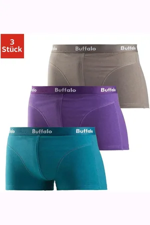 Buffalo Hipster strak zittende boxershorts van katoenmix (set, 3 stuks)