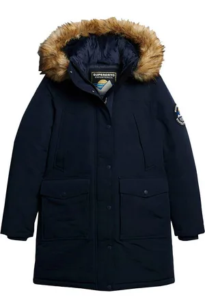 Superdry Gewatteerde jas EVEREST FAUX FUR PARKA JACKET