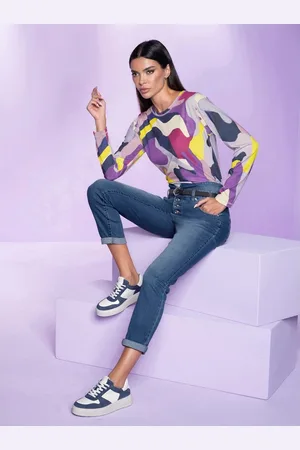 Heine Shirt met lange mouwen Gedessineerd shirt (1-delig)