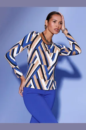 CRÉATION L Shirt met lange mouwen Gedessineerd shirt (1-delig)