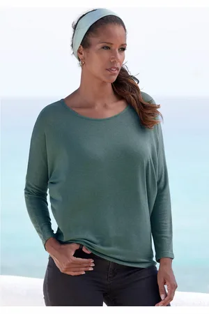 Lascana Shirt met lange mouwen Met vlindermouwen van zacht viscose-fijntricot