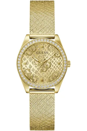 Guess Kwartshorloge Boa Horloge, dameshorloge, kristallen, mineraalglas, stalen band