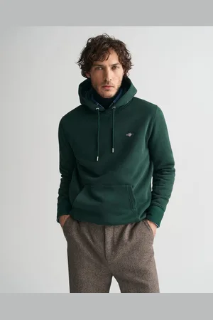 GANT Hoodie REG SHIELD HOODIE met logoborduursel op borsthoogte