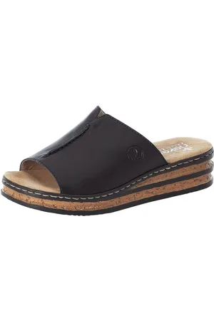 Rieker Slippers , plateau, zomerschoen, pantoffels in klassieke look