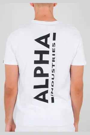 Alpha Industries Shirt met ronde hals Backprint T