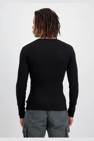 Alpha Industries Longsleeve Men - Longsleeves X-Fit Rib LS