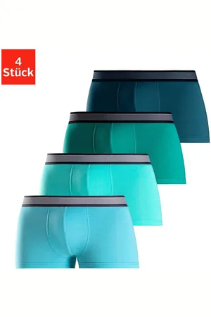 H.I.S Hipster strak zittende boxershorts van katoenmix (set, 4 stuks)