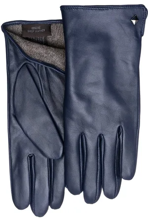 Pearlwood Leren handschoenen MEG decoratieve rockstud - elastische band - zijopening