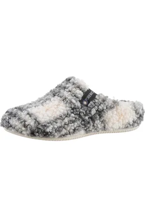 Verbenas Pantoffels YORK GALES in geruite look