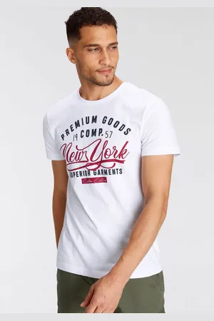 AJC T-shirt korte mouwen, smalle snit, met stijlvolle druk