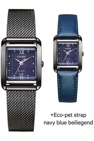 Citizen Solarhorloge Polshorloge, dameshorloge, roestvrijstalen armband, saffierglas (set, 2-delig, Met wisselband)