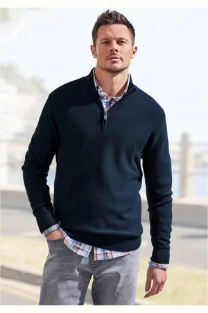 AUTHENTIC LE JOGGER Schipperstrui Pullover met opstaande kraag en rits