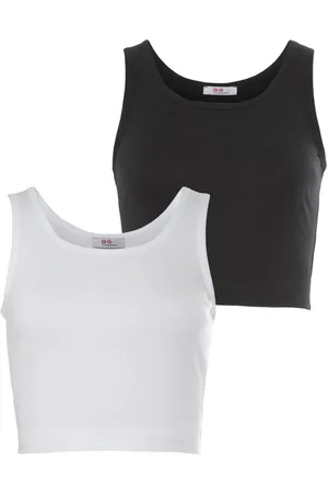 FLASHLIGHTS Crop-top korte lengte nieuwe collectie (set, 2-delig, 2 stuks)