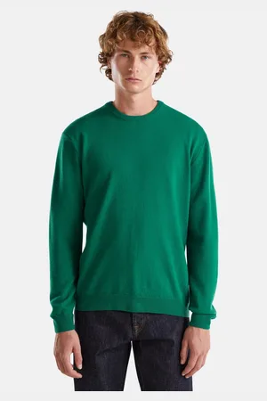 Benetton Trui met ronde hals in cleane look
