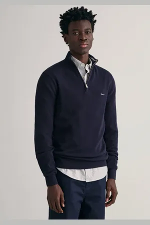 GANT Schipperstrui COTTON PIQUE HALF ZIP