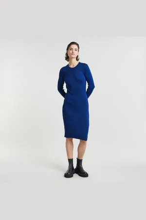 G-Star Gebreide jurk Plated Slim Knit Dress