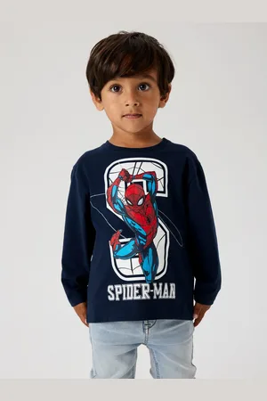 NAME IT Shirt met lange mouwen NMMNITIN SPIDER NREG LS TOP NOOS MAR