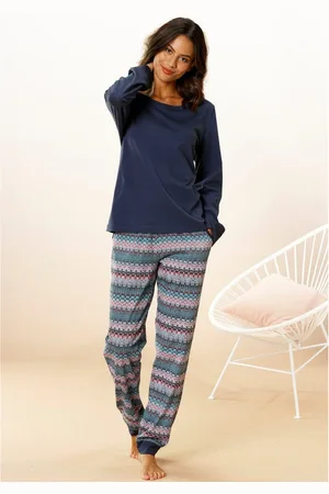 VIVANCE DREAMS Pyjama met veelkleurig zigzagmotief (2-delig, 1 stuk)