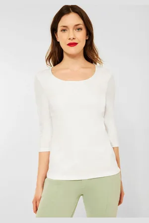 Street one Shirt met 3/4-mouwen Style Pania met extra voering aan de voorkant
